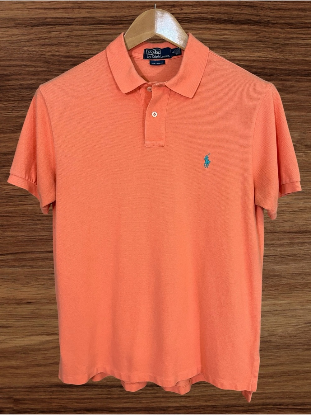 Polo Ralph Lauren Classic Custom Fit Polo Peach Size Large